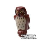 LEGO Animals Mini Figure - Owl - Reddish Brown