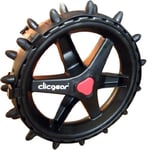 Clicgear 3.5/4.0 Hedgehog Wheels - 3pk, CHARCOAL/BLACK