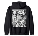 Vintage Horrorfest Movie Poster Terror Old Time Halloween Zip Hoodie