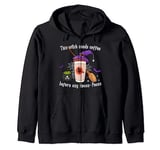 This Witch Needs Coffee Before Any Hocus Pocus Halloween Zip Hoodie