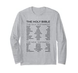 The Books of The Bible Old and New Testament Complete List Long Sleeve T-Shirt