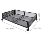 Underbed Storage Container Foldable Under Bed Organizer With Wheels For Bedroom