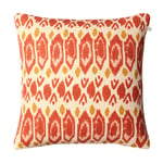 Chhatwal & Jonsson - Ikat Bombay Cushion Cover 50x50 cm Apricot Rose / Spicy Yellow - Pynteputer og putetrekk