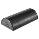 ProsourceFit High Density Half-Round Foam Rollers for Body Conditioning, Pilates, Yoga, Stretching, Balance & Core Exercises, 12x3 inch, Black