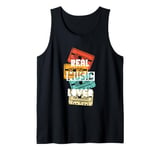 Real Music Lover Retro Cassette Tapes Tank Top