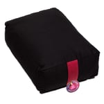 Meditation Cushion / Yoga Bolster Black -- 38X28X15 Cm