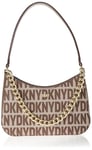 DKNY Women's R33h2z43-2zj-1sz Shoulder Bag, Truffle/Logo