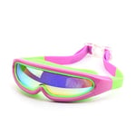 YFCTLM Swimming goggles Children Swimming Goggles Anti Fog Waterproof Kids Cool Arena Swim Eyewear Boy Girl Professional Swimming Glasses (Color : Purple and Green)