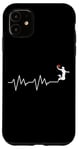 Coque pour iPhone 11 Ballon de basket Battement de coeur Cadeau Joueur de Basketball