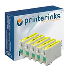 5 x T1284 Yellow Non OEM Ink For Epson Stylus SX120 SX435W SX438W Office BX305F