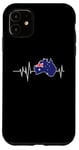 iPhone 11 Flag Country Heartbeat Australia Australian Flags World Map Case