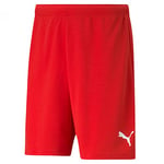 PUMA teamRISE Short, Homme, Puma Rouge- Puma Blanc, M