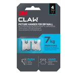 3M CLAW Plasterboard Picture and Mirror Hooks, 7kg