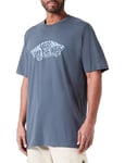 Vans Men's Checkered Off The Wall Fill Tee-B T-Shirt, Indigo, XL