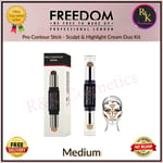 Revolution FREEDOM Pro Contour Stick - Sculpt & Highlight Cream Duo Kit Medium