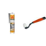 Sika - SikaSeal-189 Toiture & Gouttière, Gris, Mastic Butyle 2en 1 pour joints et réparations & NESPOLI Roulette de colleur polyamide