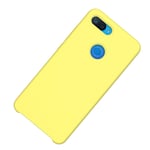 Silicone Case for Xiaomi Mi 8 Lite, Silicone Soft Phone Cover with Soft Microfiber Cloth Lining, Ultra-thin ShockProof Phone Case for Xiaomi Mi 8 Lite (Yellow)