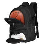 Goloni Sac à Dos de Tennis pour Femme avec 2 Raquettes et Pickleball avec Compartiment à Chaussures, Convient pour Le Squash, Le Softball, Le Badminton, Le Football, Le Basket-Ball et Le Football,