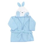 Ti TIN, Peignoir de bain pour Enfant, Taille 3 à 9 mois | Sortie de bain Douce, Confortable et Absorbante - 90% coton, 10% polyester - Tissu Éponge - Motif Lapin - Couleur Bleu - 340g/m²