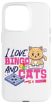 iPhone 15 Pro Max Bingo Player Cat I Love Bingo And Cats Case