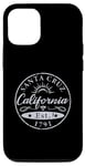 Coque pour iPhone 14 Pro Santa Cruz Retro Vintage Surf & Skateboard Design Graphique