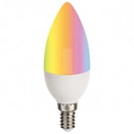 Ampoule LED Connectée WiFi E14 5.5W RGBW C37 - SILAMP