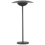 REV Tower Lampe de table LED, sans fil, lampe de chevet, à intensité variable, hauteur 38 cm, 200 lm, 2 W, batterie 4000 mAh, noire