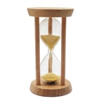 TPHJRM Hourglass timer 10 Minutes Wooden Frame Sand Egg Timer Hourglass Kitchen Cooking Timer - Yellow