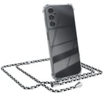 For Samsung Galaxy A14 phone case with lanyard cord Case chain Black