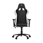 VERTAGEAR XL500 Gaming Chair Black and White with Headrest/Lumbar Pillows