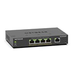 NETGEAR 5 Port Gigabit Ethernet Smart Managed Plus PoE Switch (GS305EP) - with 4 x PoE+ @ 63 W, Desktop/Wall mount