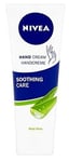 Nivea Hand Cream Soothing Care Moisturising  Skincare Aloe Vera 75ml