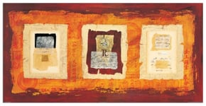 Artopweb Maiocco-Triptyque II Panneaux Decoratifs, Bois d'ingénierie, Multicolore, 100x50 Cm