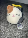 Squishmallows cam Cameron Calico the cat clip keyring squishmallow Kellytoy New