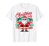 Funny Santa Vacation Christmas in July T-Shirt