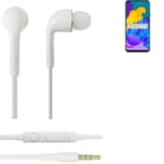 Earphones pour Huawei Honor Play 4T in ear headset stereo blanc