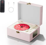 Yintiny Time Music Box CD Player With Speakers Home pink remote control HOUSEJ