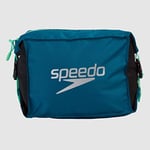 Speedo Unisex Pool Side Bag | Poolside | Gym, Nordic Teal/Black/Green Glow, One Size