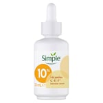 Simple 10% Vitamin C + E + F Booster Serum, Vitamin C serum for Face, Suitable for all Skin Types for Youthful, Glowing Skin 30 ml