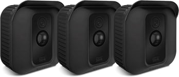 Coque pour Blink XT2 / XT Caméras de Surveillance - (Pack de 3) Housses en Silicone pour Système de vidéosurveillance d'extérieur Blink XT2 / XT, Noir