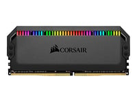 Corsair DOMINATOR PLATINUM RGB 64GB (2x32GB) DDR4 3200 (PC4-28800) C16 1.35V AMD Optimised Memory - Black, CMT64GX4M2E3200C16