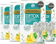 Twinings Superblends Detox with Lemon, Ginger, Burdock Root & Fennel, 80 Teabag