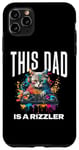 Coque pour iPhone 11 Pro Max This Dad Has Rizz Cool DJ Cat Rizzler Dad Father's Day 2024