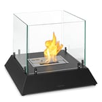 Klarstein Cheminee Bioetanol, Cheminée Bioéthanol pour l'Intérieur, Cheminée au Bioéthanol avec une Durée de Combustion de 4 à 6 Heures, Inodore et Sans Fumée, Cheminee Ethanol 2,2 kW, 48 x 48 x 40 cm