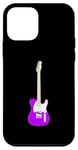 iPhone 12 mini Cool Purple Electric Guitar Rock Music Case