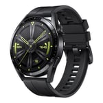 HUAWEI Watch GT 3, 46 mm, Boîtier en Acier Inoxydable, iOS&Android, Longue autonomie, AI Running Coach, 100+ Modes Sport, Surveillance du SpO2, Surveiller Votre Rythme Cardiaque, Noir