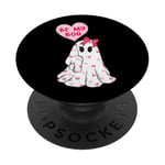 Breloque ballon fantôme en cœur Be My Boo PopSockets PopGrip Adhésif