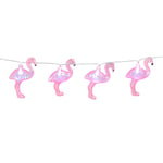 Boland 52545 Guirlande lumineuse LED Flamant rose Longueur 140 cm Type de pile 2 x AA Décoration Carnaval Fête à thème