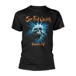 SIX FEET UNDER - HAUNTED BLACK T-Shirt, Front & Back Print Medium