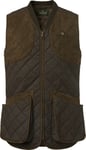 Chevalier Men's Vintage Shooting Vest  Leather Brown, L